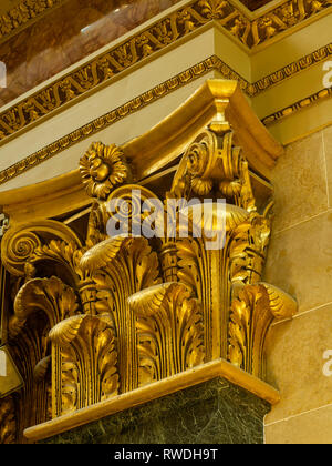Innenansicht der Wisconsin State Capitol Building, Madison, Wisconsin, USA. Stockfoto