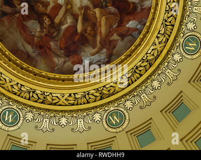 Innenansicht der Wisconsin State Capitol Building, Madison, Wisconsin, USA. Stockfoto
