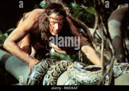 CHRISTOPHER LAMBERT, GREYSTOKE DIE LEGENDE VON TARZAN, HERR DER AFFEN, 1984 Stockfoto