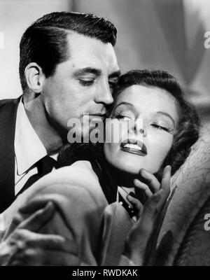 GRANT, HEPBURN, das herauf Baby, 1938 Stockfoto