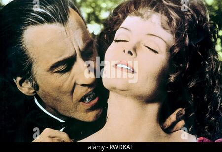 CHRISTOPHER LEE, schmeckt das Blut von Dracula, 1970 Stockfoto