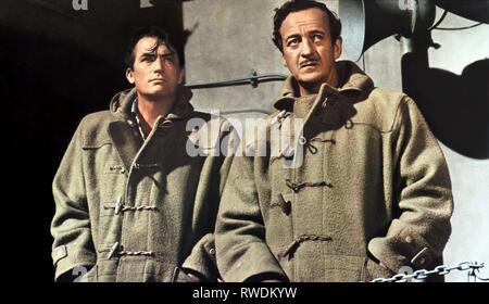 PECK, NIVEN, die Kanonen von Navarone, 1961 Stockfoto