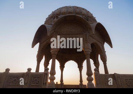 Gadisar See, Jaisalmer, Rajasthan, Indien, Asien Stockfoto