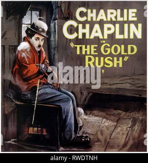 CHARLIE CHAPLIN POSTER, DIE GOLD RUSH, 1925 Stockfoto