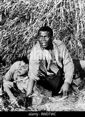 CURTIS, POITIER, der DEFIANT, 1958 Stockfoto