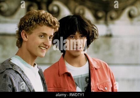 WINTER, Reeves, Bill und TED'S AUSGEZEICHNETEN ABENTEUER, 1989 Stockfoto