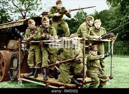 DUNN, MESURIER, Lavendel, LAURIE, Lowe, Beck, Ridley, DAD'S ARMY, 1973 Stockfoto