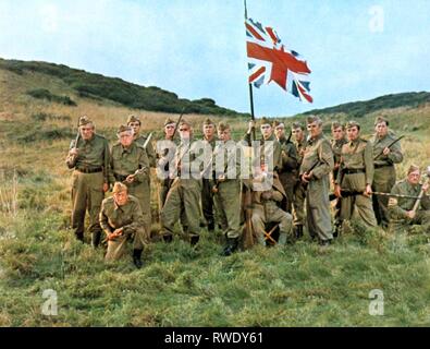 ARNOLD RIDLEY, John LAURIE, Clive Dunn, ARTHUR LOWE, IAN LAVENDER, JOHN LE MESURIER, JAMES BECK, DAD'S ARMY, 1971 Stockfoto