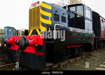 Diesel Rangierlok Motor. MAVIS., Caledonian Eisenbahnen. Schottland Großbritannien Stockfoto