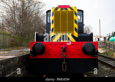 Diesel Rangierlok Motor. MAVIS., Caledonian Eisenbahnen. Schottland Großbritannien Stockfoto