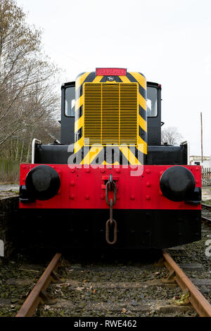 Diesel Rangierlok Motor. MAVIS., Caledonian Eisenbahnen. Schottland Großbritannien Stockfoto