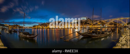 Porto, Luis I Brücke, Rebelos, Douro, Portugal Stockfoto