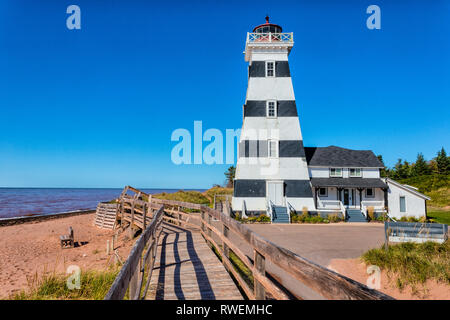 West Point Lighthouse, Prince Edward Island, Kanada, Stockfoto