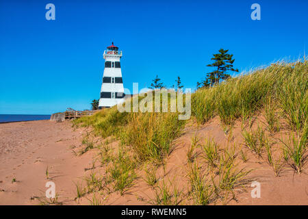 West Point Lighthouse, Prince Edward Island, Kanada, Stockfoto