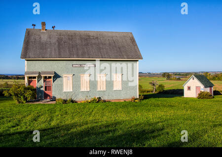 Orwell Cove Schule, Orwel Cove, Prince Edward Island, Kanada Stockfoto