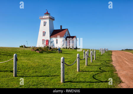 Holz-Inseln Leuchtturm, Prince Edward Island, Canada Stockfoto