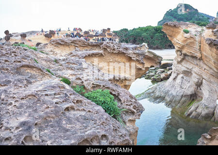 Yehliu Geopark, Taiwan Stockfoto