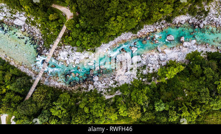 Isonzo Fluss, Slowenien Stockfoto