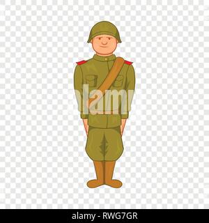 Sowjetische Uniform des zweiten Weltkriegs-Symbol Stock Vektor