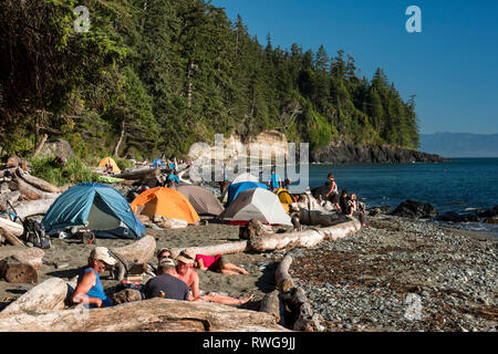 Mystic Strand, Juan de Fuca Trail, Vancouver Island, BC, Kanada Stockfoto