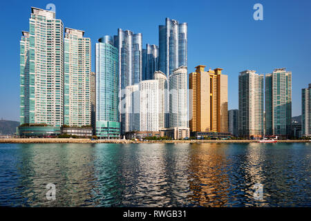 Marine Wolkenkratzer in Busan, Südkorea Stockfoto