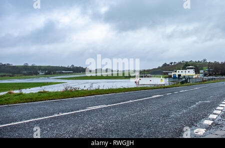 ENNISKILLEN/IRLAND - 03. MÄRZ 2019: St. Angelo Airport befindet sich 3 Seemeilen nördlich von Enniskillen, County Fermanagh, Nordirland Stockfoto