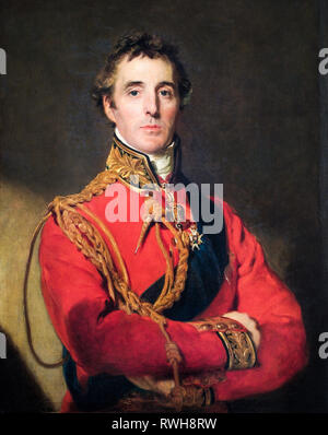 Arthur Wellesley, 1. Duke of Wellington (1769–1852), Porträtgemälde von Sir Thomas Lawrence, 1815-1816 Stockfoto