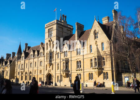 Balliol College, gegründet 1263, Broad Street, mittelalterlichen Gebäude, Oxford, University Town, Oxford Universität, Stadt, Stadt, Oxfordshire, Cotswolds, England, Stockfoto