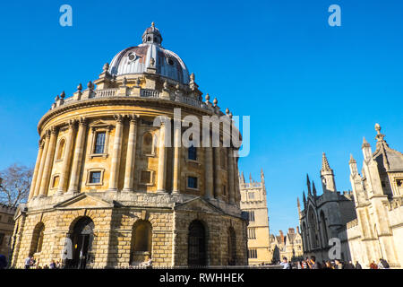 Radcliffe Camera, Bibliothek, Oxford, University Town, Oxford Universität, Stadt, Stadt, Oxfordshire, Cotswolds, England, Englisch, Großbritannien, Großbritannien, England, GB, VEREINIGTES KÖNIGREICH, Stockfoto