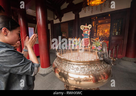 Asien, Singapur, Buddha Zahns Tempel und Museum Stockfoto