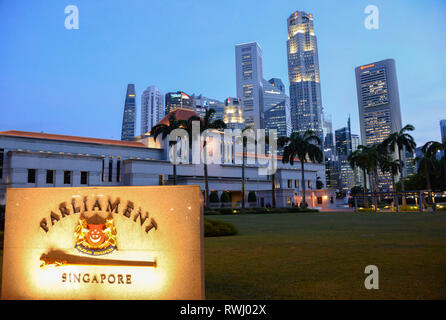 Asien, Singapur, das Parlament Stockfoto