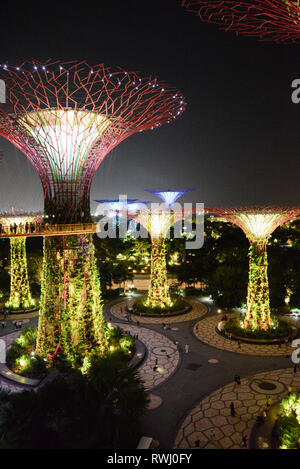 Asien, Singapur, Gärten an der Bucht Stockfoto