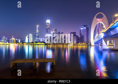 Städtische Landschaft von Guangzhou, China Stockfoto