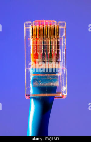 Internet-Anschluss, RJ45-Stecker, LAN-Kabel, Patchkabel, Ethernet, Stockfoto