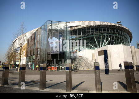 Allgemeine Ansicht des neuen Stadion - Tottenham Hotspur Tottenham Hotspur neue Stadion Entwicklung, White Hart Lane, London - 27. Februar 2019 Stockfoto