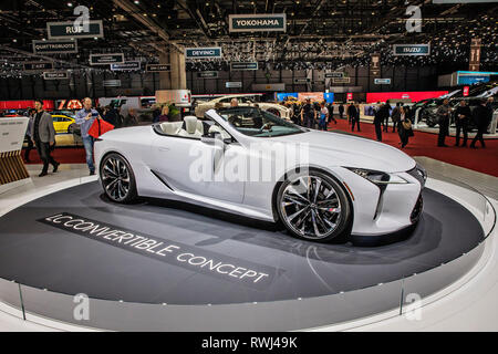 Lexus LC Cabrio Konzept wurde während der Internationalen Automobil-Salon Genf 2019 am Mittwoch, 6. März, 2019 präsentiert. (CTK Photo/Josef Horazny) Stockfoto