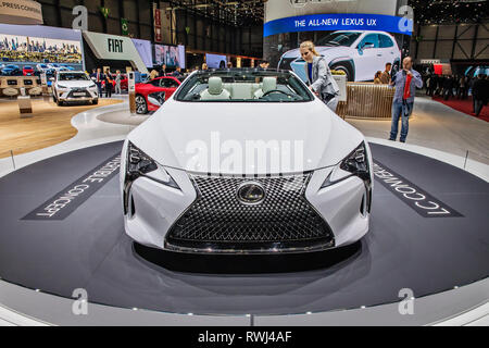 Lexus LC Cabrio Konzept wurde während der Internationalen Automobil-Salon Genf 2019 am Mittwoch, 6. März, 2019 präsentiert. (CTK Photo/Josef Horazny) Stockfoto