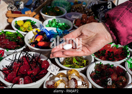 Glas Souvenirs von der Insel Murano, Italien Stockfoto