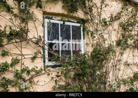 Renovierungsbedürftig Fenster Stockfoto