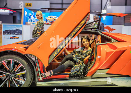 GFG Stil Känguru, Electric Coupé, wurde während der 2019 Genfer Autosalon am Mittwoch, 6. März, 2019 präsentiert. (CTK Photo/Rene Fluge Stockfoto