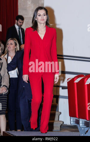 Madrid, Spanien. 06 Mär, 2019. Queen Letizia nimmt die Verkündigung der Gewinner des 2019 Prinzessin von Girona bei Complejo kulturellen San Francisco in Caceres, Spanien am 6. März 2019. Credit: Jimmy Olsen/Medien Punch *** Keine Spanien***/Alamy leben Nachrichten Stockfoto