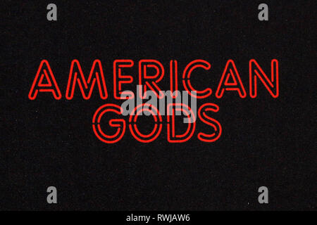 Los Angeles, CA, USA. 5 Mär, 2019. LOS ANGELES - MAR 5: AmerIcan Gods Atmosphäre an der ''American Gods'' Saison 2 Premiere am Theater im Ace Hotel am 5. März 2019 in Los Angeles, CA Credit: Kay Blake/ZUMA Draht/Alamy leben Nachrichten Stockfoto