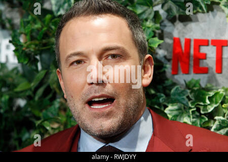 Madrid, Spanien. 06 Mär, 2019. Ben Affleck an der 'Triple Frontier' Premiere bei Callao Kino am 6. März 2019 in Madrid, Spanien. Credit: Jimmy Olsen/Medien Punch *** Keine Spanien***/Alamy leben Nachrichten Stockfoto