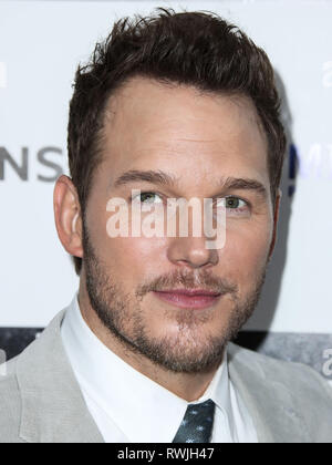 HOLLYWOOD, Los Angeles, CA, USA - 06. März: Schauspieler Chris Pratt kommt an der Los Angeles Premiere von lionsgate's 'The Kid' an Kinos ArcLight Hollywood am 6. März 2019 in Hollywood, Los Angeles, Kalifornien, USA. (Foto von Xavier Collin/Image Press Agency) Stockfoto