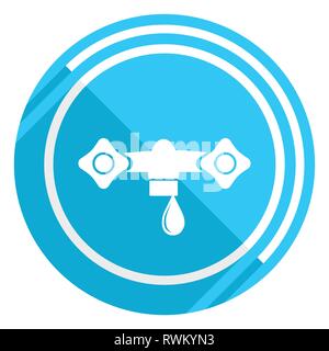 Wasser flache Design blau Web Icon , Vector Illustration für Webdesign und mobile Anwendungen zu bearbeiten Stock Vektor