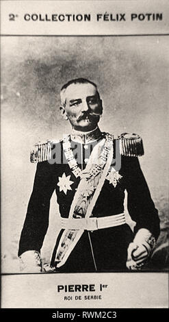 Fotografische Porträt von Pierre 1er de Serbie, Roi (1) - Vom 2 e SAMMLUNG FÉLIX POTIN, Anfang des 20. Jahrhunderts Stockfoto