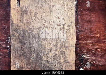 Schließen bis dunkelbraun und beige Natural Wood Texture von einem Baumstamm Grunge Kulisse und Hintergrund. Stockfoto