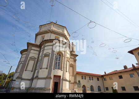 TURIN, Italien - 20 AUGUST 2017: Cappuccini oder der Kapuziner Mönche Kirche Fassade an einem sonnigen Sommertag in Turin, Italien Stockfoto