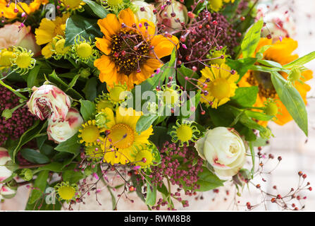 Botanik, Spätsommer runde gebunden Bündel, Vorsicht! Für Greetingcard-Use/Postcard-Use in deutschsprachigen Ländern gibt es einige Einschränkungen Stockfoto