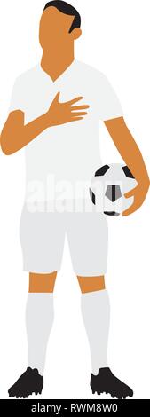 Fußball-Fußball-Nationalhymne Stock Vektor